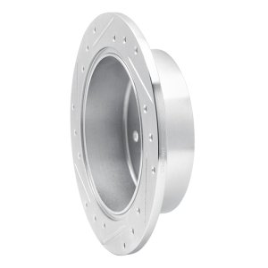 Chrysler 200 Brake Rotor (1) - Rear Right - R1 Concepts - Drilled & Slotted - Silver - `07-`17